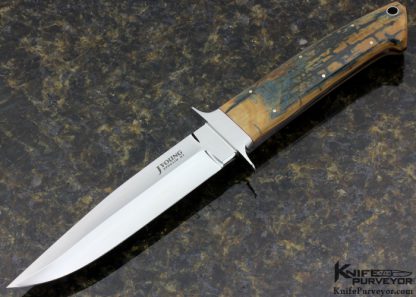 John Young Custom Knife Boot Knife w/ Signed Sheath