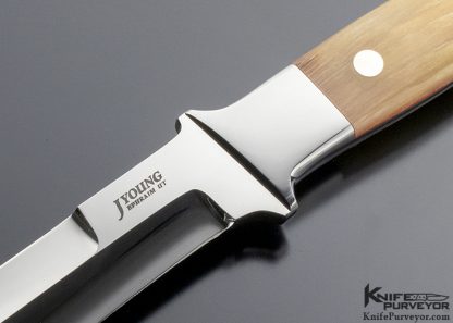John Young Custom Knife Fighter w/ Sheep Horn - Image 2