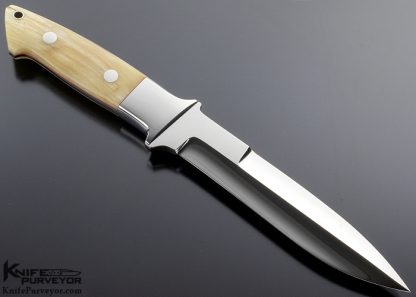 John Young Custom Knife Fighter w/ Sheep Horn - Image 3