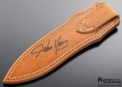John Young Custom Knife Fighter w/ Sheep Horn - Image 7