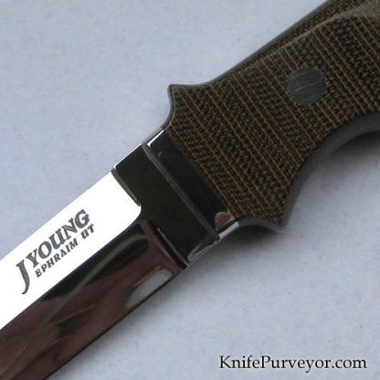 John Young Custom Knife Green Micarta NY Special - Image 2