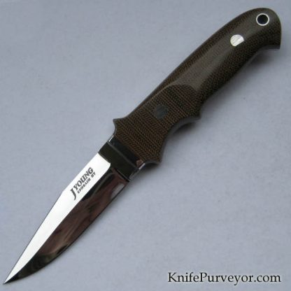 John Young Custom Knife Green Micarta NY Special