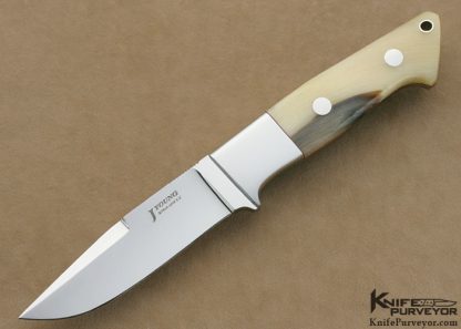 John Young Custom Knives Ramshorn Double Ground Fixed Blade