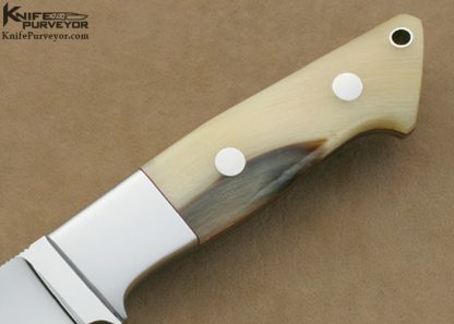 John Young Custom Knives Ramshorn Double Ground Fixed Blade - Image 3