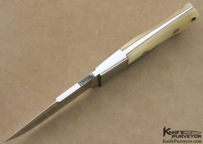 John Young Custom Knives Ramshorn Double Ground Fixed Blade - Image 4