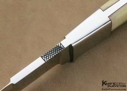 John Young Custom Knives Ramshorn Double Ground Fixed Blade - Image 5