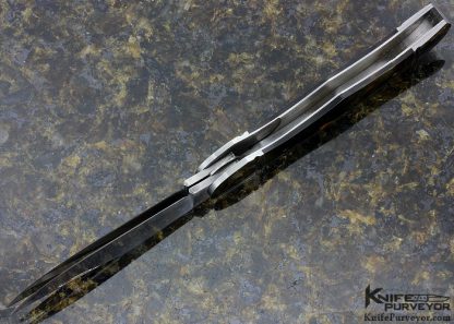 Johnny Stout Custom Knife 2 Blade Folding Amber Hunter - Image 5