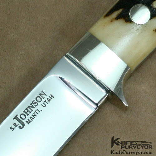 S.R. Johnson Custom Knife 1988 Knife Collectors Club Stag Knife Knife