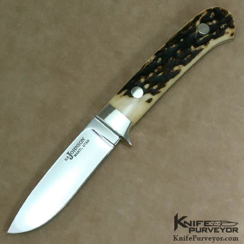 S.R. Johnson Custom Knife 1988 Knife Collectors Club Stag Knife Knife