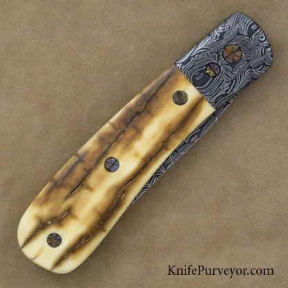 Jon Christensen Custom Knife  Sole Authorship Damascus Linerlock - Image 3