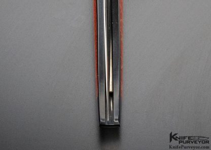 John Le Blanc Custom Knife Red Coral Interframe Lockback - Image 8