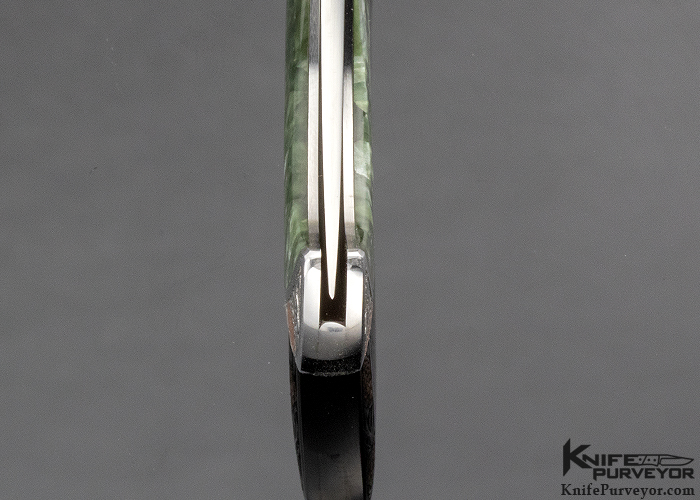 Bailey Bradshaw Custom Knife Seraphinite Self Lock "Grateful Dead" Engraved By Jon Robyn - Image 8