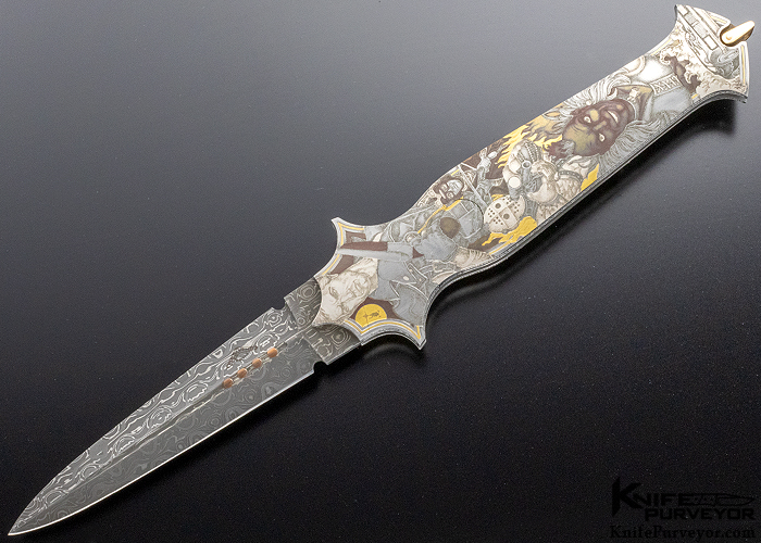 Warren Osborne Custom Knife Kallara Auto Dagger Lockback
