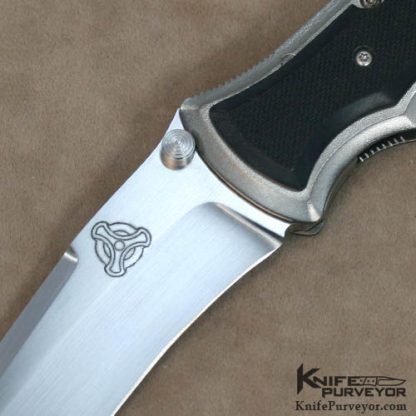 Jones Brothers Custom Knife Textured Black G-10 & CPM S30V "Aurora" Frame Lock - Image 2