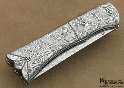 Josh Smith Custom Knives Sole Authorship Damascus Linerlock - Image 4