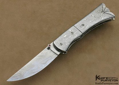 Josh Smith Custom Knives Sole Authorship Damascus Linerlock