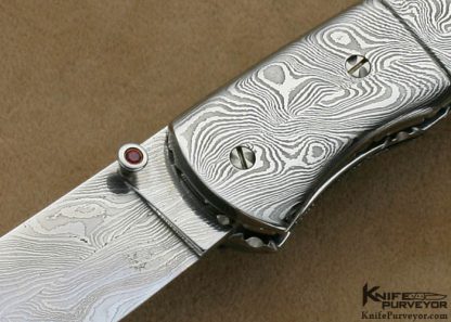Josh Smith Custom Knives Sole Authorship Damascus Linerlock - Image 2
