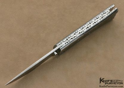 Josh Smith Custom Knives Sole Authorship Damascus Linerlock - Image 6