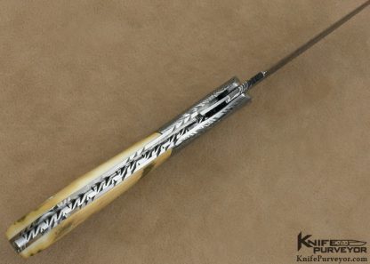 Josh Smith Custom Knife Sole Authorship Damascus Linerlock - Image 7