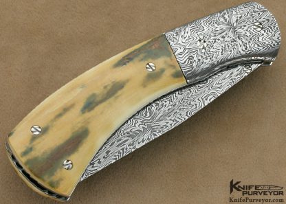 Josh Smith Custom Knife Sole Authorship Damascus Linerlock - Image 3