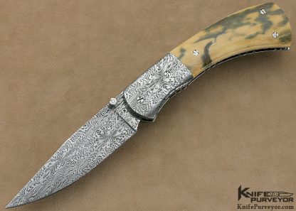 Josh Smith Custom Knife Sole Authorship Damascus Linerlock