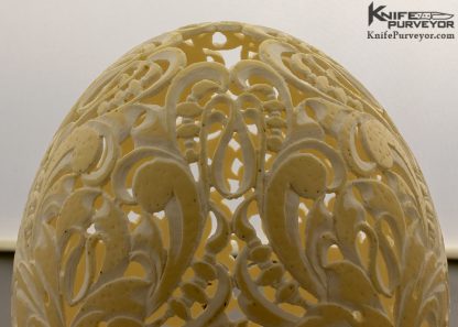 Julie Warenski Hand Carved Ostrich Egg - Image 4