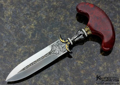 Julie Warenski Custom Knife Sole Authorship Engraved 2015 AKI Push Dagger