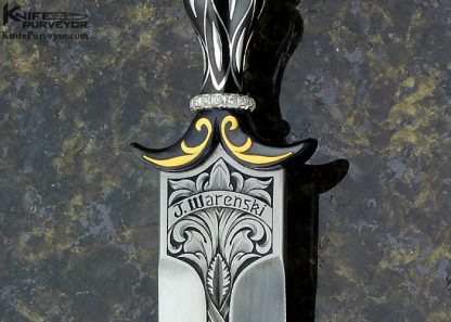 Julie Warenski Custom Knife Sole Authorship Engraved 2015 AKI Push Dagger - Image 2