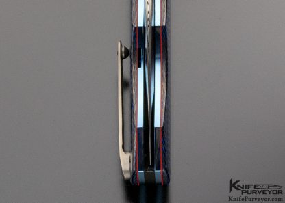 Andre Thorburn Custom Knife L44 Carbon Fiber Flipper Engraved by Julien Marchal - Image 8