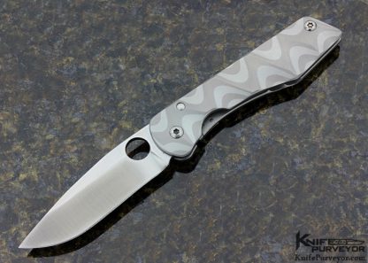 Jurgen Schanz Custom Knife Titanium Laminate Frame Lock