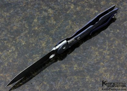 Juergen Schanz Custom Knife DPPK 2 Titanium Laminate Frame Lock with Niolox Blade - Image 5
