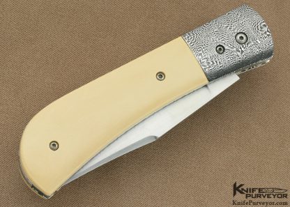Kyle Royer Custom Knife "First Folder" Sole Authorship Damascus Slip Joint - Image 3