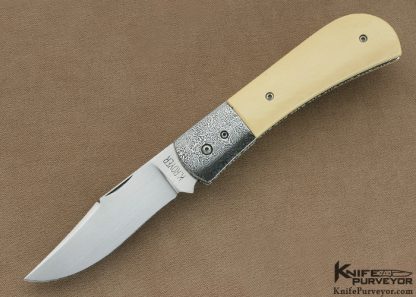 Kyle Royer Custom Knife "First Folder" Sole Authorship Damascus Slip Joint