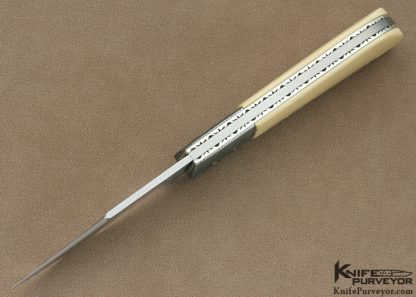 Kyle Royer Custom Knife "First Folder" Sole Authorship Damascus Slip Joint - Image 4