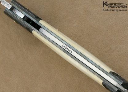 Kaj Embretsen Custom Knife Sole Authorship Damascus Lockback - Image 7