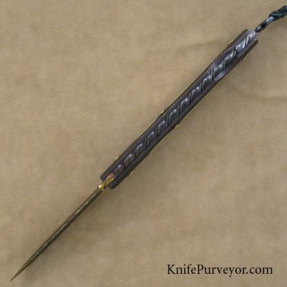 Kaj Embretsen Custom Knife Goldlip Pearl Interframe Lockback - Image 4