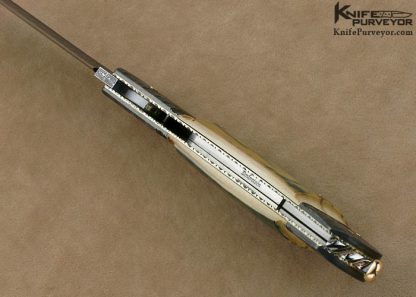 Kaj Embretsen Custom Knife Sole Authorship Damascus "Jumbo" Lockback - Image 7