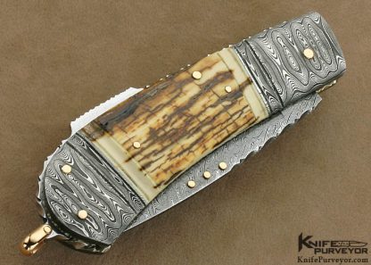 Kaj Embrestsen Custom Knife  Sole Authorship Damascus Lockback Folder - Image 3