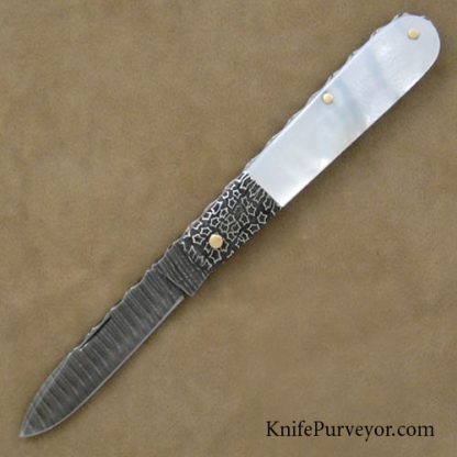 Kaj Embretsen Custom Knife Mother of Pearl Fruit Knife