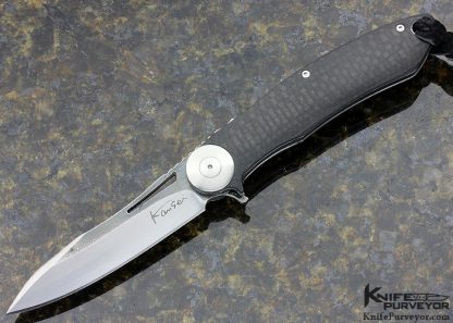 Kansei Matsuno Model FL02 Carbon Fiber Flipper Custom Knife
