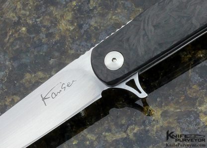 Kansei Matsuno Custom Knife Model FL07 Friction Folder Flipper - Image 2