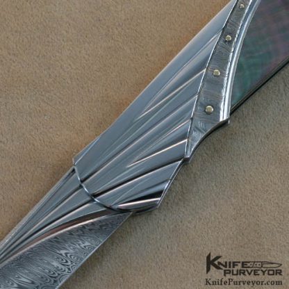 Ken Steigerwalt Custom Knife Blacklip Fluted Lockback - Image 2