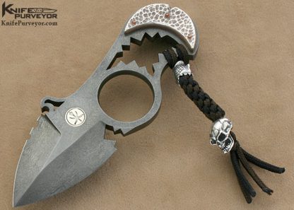 Oleksander Orebchuk Bogdanovich Custom Knives Oleksander Orebchuk Bogdanovich Custom Knives "Darkwater Steel ®"  #14 Piranha II Spear Point Fixed Blade