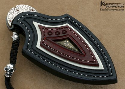Oleksander Orebchuk Bogdanovich Custom Knives Oleksander Orebchuk Bogdanovich Custom Knives "Darkwater Steel ®"  #14 Piranha II Spear Point Fixed Blade - Image 7