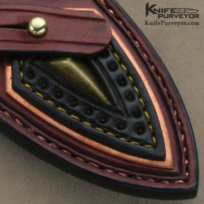 Oleksander Orebchuk Bogdanovich Custom Knives Sole Authorship Damascus #02 Piranha II Spear Point Fixed Blade - Image 7