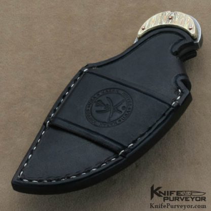Oleksander Orebchuk Bogdanovich Custom Knives Sole Authorship Damascus #02 Piranha I Skinner Blade Fixed Blade - Image 8