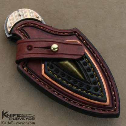 Oleksander Orebchuk Bogdanovich Custom Knives Sole Authorship Damascus #02 Piranha II Spear Point Fixed Blade - Image 6