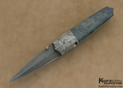 Kelly Carlson Custom Knife Damascus Linerlock