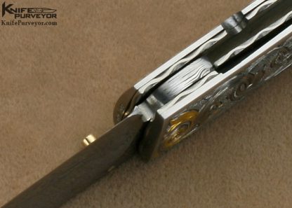 Kelly Carlson Custom Knife Tim George Engraved "Icicle" Linerlock - Image 9