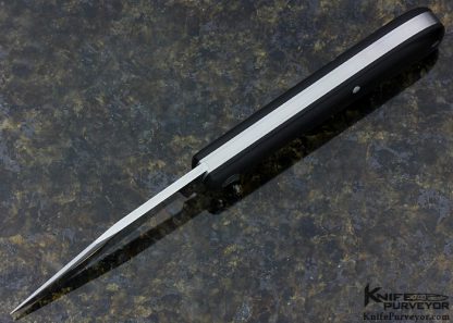 Ken Erickson Custom Knife Exhibition Grade Ebony Shadow Trapper Slipjoint - Image 4